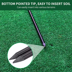 Venta caliente Palos de alineación de golf plegables Fibra de vidrio Golf Putting Práctica Ayudas de entrenamiento Varilla de alineación de golf con línea de cuerda - Product Image 5