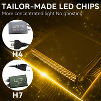 Ampoule de phare LED sans ventilateur de haute qualité 12V CSP Chip Bande de cuivre Dissipation thermique H4 120W 10000 Lumens IP68 Forester Classic
