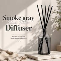 Nouvel Arrivage Diffuseur à Bâtonnets OEM Marque Privée 220ml Verre Rond Transparent Bâtonnets Noirs Parfum Personnalisé Cadeau de Pendaison de Crémaillère