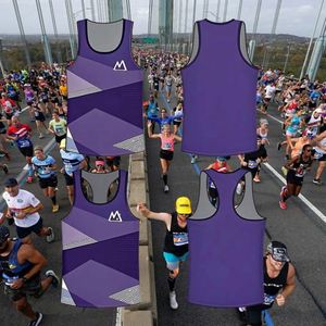 Camisetas de Tirantes Personalizadas para Maratón 2025, Tejidas, Sublimadas, Tallas Grandes, de Alta Calidad, Transpirables, de Secado Rápido, Cuello Redondo - Product Image 3