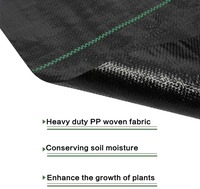 Toile de paillage tissée perméable anti-mauvaises herbes en rouleau