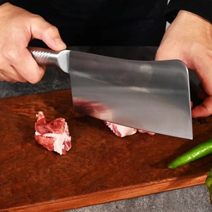 Nouvel ensemble de couteaux de cuisine en acier inoxydable avec ciseaux, manche creux et bloc de rangement - Product Image 4