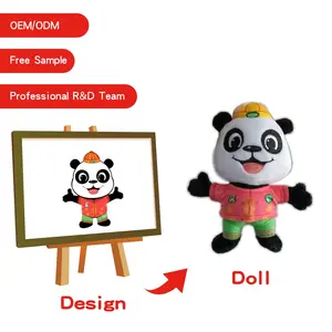 Высококачественная плюшевая игрушка-панда Rongtuo, детская мягкая игрушка, мягкая игрушка на заказ