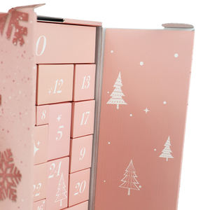 Cajas de Calendario de Adviento de Cartón Personalizadas de Alta Calidad con 24 Días y <span class=keywords><strong>Apertura</strong></span> de Doble Puerta para Joyería y Cosméticos - Product Image 2