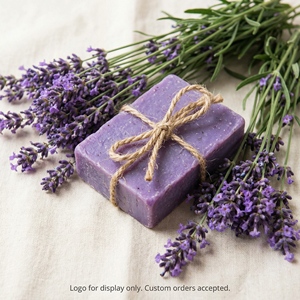 Organic Lavender <strong>Soap</strong> with Rope Deep Cleansing Natural Handmade Bath <strong>Soap</strong> Moisturizing Relaxing Body Wash Toilet <strong>Soap</strong> Bulk - Product Image 3