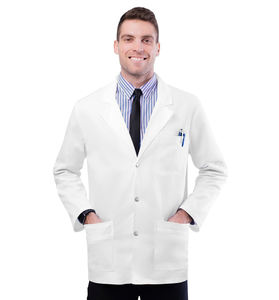 Uniformes hospitaliers personnalisés, sarrau de laboratoire, sarrau de laboratoire résistant à l'huile et antistatique, standard médical, pour hommes - Product Image 1