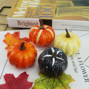 Bulk Plastic Pumpkins <b>Mini</b> Artificial Pumpkins for Fall Harvest Autumn Wedding Farmhouse and <b>Table</b> Craft Decoration - Product Image 3