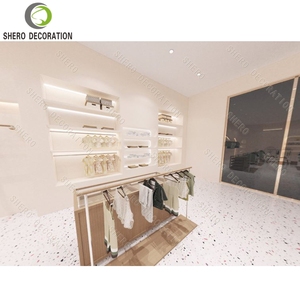 Diseño Moderno para Tienda de Bebés, Exhibidor de Ropa Metálico de Pared, Personalizable y Duradero, Muebles para Tienda de Ropa de Lujo - Product Image 3