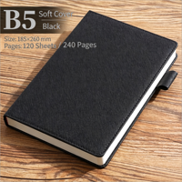Libreta de Cuero PU B5 con Logotipo Personalizado, Diario de Oficina, 240 Páginas, Tapa Blanda, Bloc de Notas Ejecutivo, Material Escolar