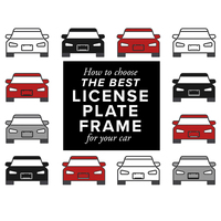 Support de plaque d'immatriculation de moto en métal, vente en gros directe d'usine 2024, cadre de plaque personnalisé pour moto