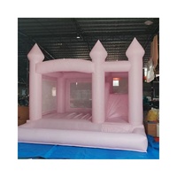 Château gonflable commercial extérieur en PVC personnalisé en usine, avec toboggan et trampoline, marque QY, 4x4M, fabriqué en Chine, vente chaude