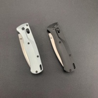 Couteau utilitaire d'extérieur BM 535 avec poignée en alliage d'aluminium 6061 Couteau de chasse pliant personnalisable Support OEM