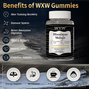 High Quality <b>Shilajit</b> 75% Fulvic Acid <b>Pure</b> <b>Himalayan</b> <b>Shilajit</b> Gummies to Support Optimal Health Energy Support <b>Shilajit</b> Gummies - Product Image 2