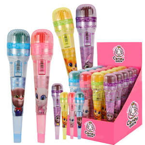 <span class=keywords><strong>CANDY</strong></span> <span class=keywords><strong>QUEEN</strong></span> Nuevos Productos Micrófono de Karaoke con Forma de Juguete de Plástico con Luces Intermitentes Fabricante de Dulces - Product Image 2