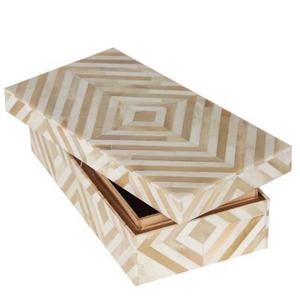 Conjunto de Mini Cuerno de Madera, Cajas Decorativas, Caja de Joyería con Incrustaciones de Cuerno Indio, Contenedor Pequeño de Resina con Mini Incrustaciones de Joyería - Product Image 2