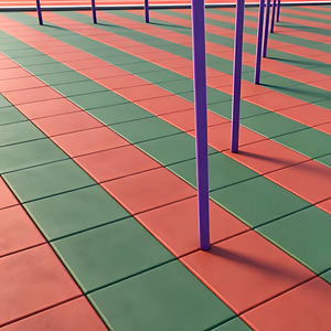 Tapis de sol de sécurité EPDM de haute qualité, antidérapant, résistant aux UV, écologique, absorbant les chocs, résistant aux UV, pour aire de jeux - Product Image 1