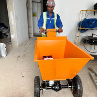 Carriola Elettrica Industriale Mini da 500KG con Motore PLC, Batteria, Angolo di Scarico 90° e Autonomia 8-10 Ore