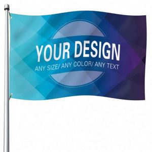 Factory Wholesale Good Quality Blue Custom <b>Flags</b> Indoor and Outdoor Digital Printing Advertising Promotional Banners - Product Image 2