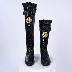 Costume de cosplay <span class=keywords><strong>Herta</strong></span> de Honkai Star Rail, perruque, chaussures, uniforme de jeu, ensemble complet, accessoire de fête d'Halloween et de carnaval pour femmes - Product Image 4