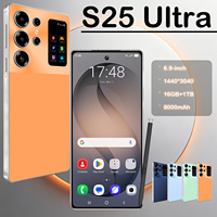 Téléphone S25 Ultra 5G Android 15 Écran LED 7,3 Pouces 16 Go de RAM 1 To de Stockage Appareil Photo Principal 108 MP Selfie 72 MP Batterie 8800 mAh Double SIM Débloqué