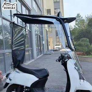 Pare-soleil et housse de <span class=keywords><strong>pluie</strong></span> pour moto, scooter et cyclomoteur – Tente parapluie de protection solaire - Product Image 6