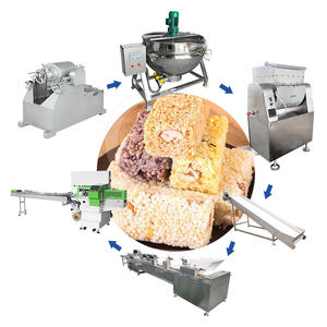 Línea de producción de barra de cereales de proteína máquina de pastel de arroz inflado Krispie de arroz completamente automático OCEAN - Product Image 1