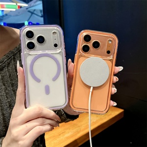 เคสโทรศัพท์ใสแบบไร้สาย TPU PC สำหรับ iPhone 17 Pro Max เคสกันกระแทกแบบแม่เหล็กสำหรับ iPhone 12 13 14 15 16 17 - Product Image 2