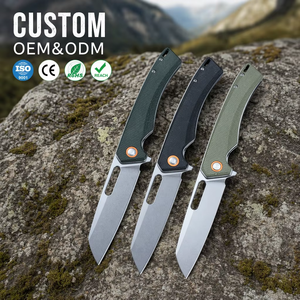 Cuchillo Plegable D2 de Alta Calidad para Camping, Mango de Micarta, Cuchillo de Bolsillo para Exteriores, OEM EDC, Supervivencia, <span class=keywords><strong>Bushcraft</strong></span>, Venta al por Mayor, Cuchillo Personalizado GT957 - Product Image 1