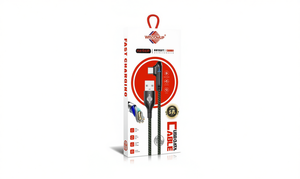 Cavo dati Wisdomup Type-C in nylon intrecciato a ricarica rapida per cellulare - Product Image 1