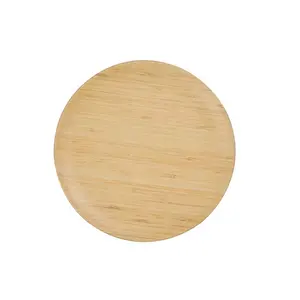 High Quality Party Supplies Plastic Cover Plates Decorative Melamine Hard Plastic Plates With Wood Grain For Wedding