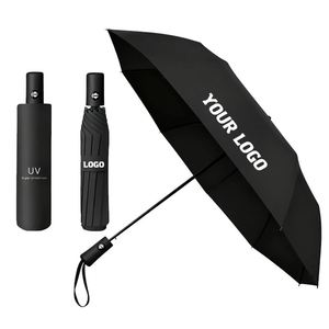 Parapluie pliable promotionnel personnalisé avec logo, protection UV, impression sur mesure, commande en gros - Product Image 1