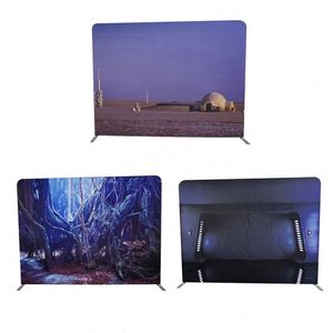 8ft Washable Straight Aluminum Tube Stand Pillow Case Tension Fabric Photo Booth Stand Photography Backdrop - Product Image 1
