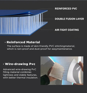 อ่างน้ำแข็งพองลม Vanace ทำจากผ้า Drop Stitch แบบพกพา พร้อมเครื่องทำความเย็นสำหรับใช้งานกลางแจ้ง - Product Image 6