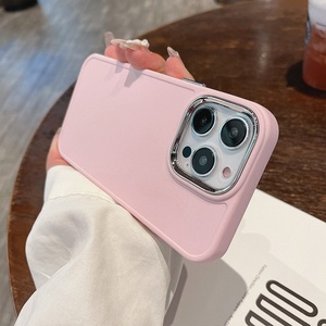 Custodie protettive per telefono cellulare in TPU di lusso in tinta unita semplici custodie protettive per <span class=keywords><strong>iPhone</strong></span> 15PRO 13 16/XR - Product Image 4