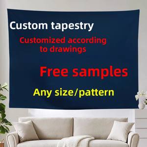 Échantillons gratuits de tissu de fond large imprimé numérique personnalisé de luxe moderne d'usine-Tenture murale - Product Image 2