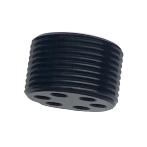 CNC Turning External Thread Aluminum Round Block, OEM Custom Multi-Hole Machining Connector Parts - Product Image 6