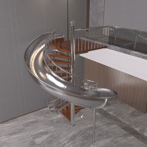 บันไดดูเพล็กซ์บันไดหินอ่อนหินธรรมชาติบันไดบ้านบันไดเหล็กและไม้บันไดโลหะออกแบบบันไดบ้าน - Product Image 3