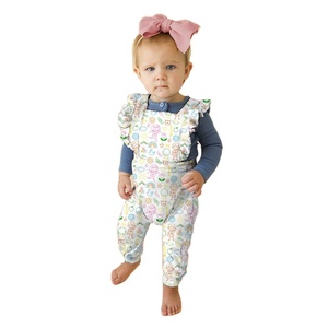 <span class=keywords><strong>Tute</strong></span> da donna in cotone organico di bambù in Spandex Boutique personalizzate Hongbo abiti Casual taglie forti da bambino con volant - Product Image 2