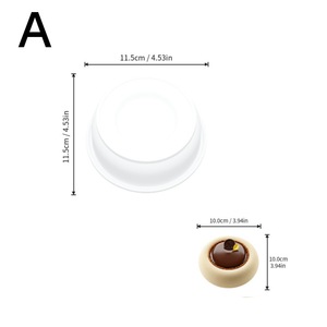 Fruit Cake Mold 4 Inch Donut Shape Silicone Baking Utensil For Commercial Use Dishwasher Safe - Product Image 4