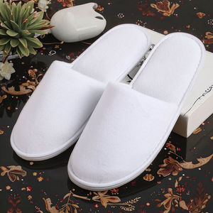 도매 럭셔리 패브릭 100% 면 미끄럼 방지 호텔 편의 시설 일회용 슬리퍼 럭셔리 호텔 편의 시설 호텔 편의 시설 - Product Image 3