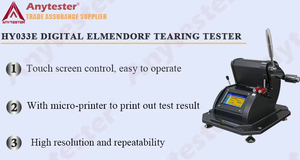 Testeur de déchirement numérique <span class=keywords><strong>Elmendorf</strong></span> HY033E avec écran tactile - Product Image 5