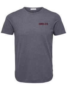 Camiseta de Manga Corta con Cuello Redondo para Hombre, Ajustada, de Poliéster/Algodón Grueso, con Serigrafía Personalizada con Logotipo Frontal - Product Image 2