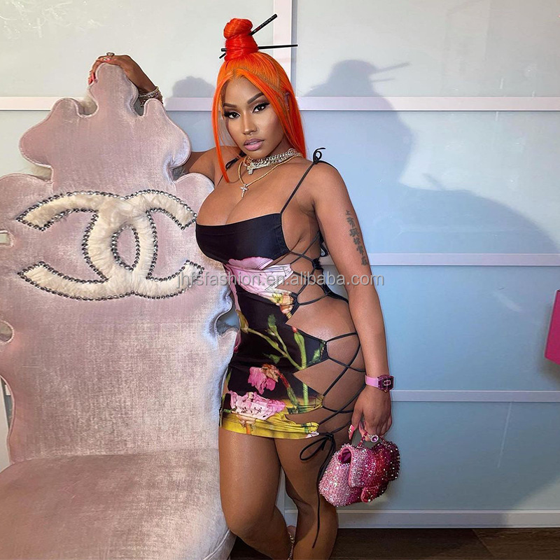 Женское платье с цветочным принтом J & H, модное облегающее платье для ночного клуба, Прямая поставка