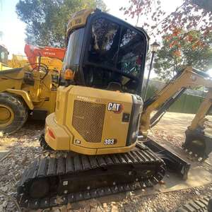 Mini-excavatrice d'occasion de 3 tonnes, modèle 303CR 2023, avec lame frontale et attache rapide, pour espaces confinés, moteur d'origine japonaise, en vente - Product Image 2