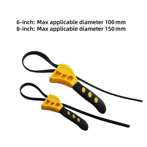 Clé à sangle multifonctionnelle de 6/8 pouces, clé à sangle en caoutchouc réglable, OEM/ODM, clé de réparation automobile directement de l'usine - Product Image 3