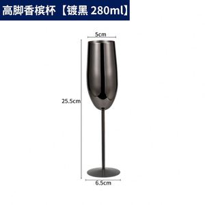 Copas de Vino de Acero Inoxidable con Tallo, Copas de Metal para Beber, Copas de Champán - Product Image 3