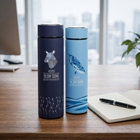 Bouteille d'eau isotherme à double paroi en acier inoxydable 304, 500 ml, avec logo personnalisé, écologique, sans BPA, style américain, 6-12 heures