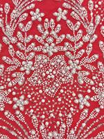 Mode Dentelle Espagnole Dubai Paillettes Dentelle Tissu Tulle Maille Turquie Dentelle pour Les Femmes Robe de Soirée
