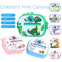 Cámara Instantánea Portátil para Niños, Mini Cámara de Fotos de un Solo Tiro, Resolución 1080p, Impresión de Video Digital en Papel Térmico, Cámara de Juegos