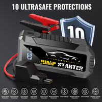 Démarreur portable à super condensateur 4000A pour voiture et camion, booster de batterie avec écran LCD, charge rapide, courant de crête 5000A, lumière LED, alimentation
